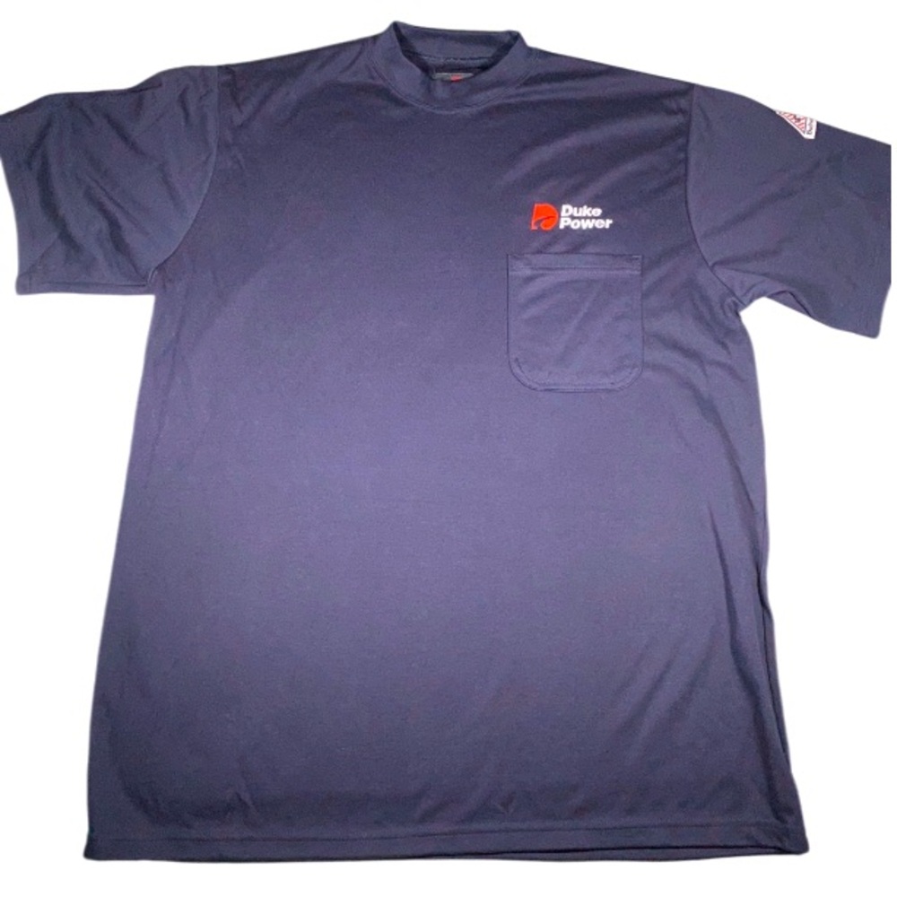 Bulwark FR Shirt Men's XL ATPV 5.1 Fire Resistant Electric Black SS Crew Pocket